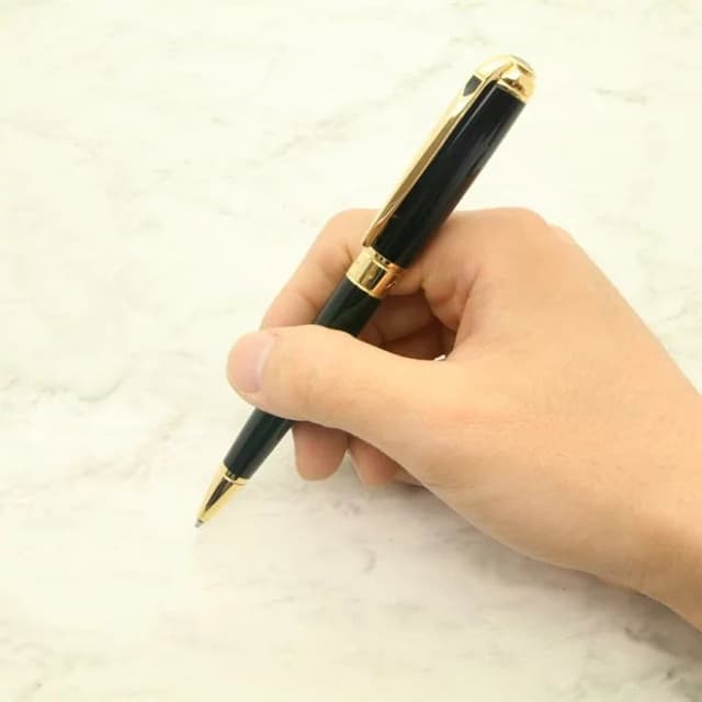 قلم حبر جاف لاين دى من استى ديبون للرجال اسود وذهبى 