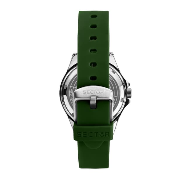 Sector 230 Quartz gent watch with green silicon strap